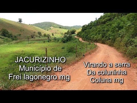 ZONA RURAL | JACURIZINHO, ROÇA DE FREI LAGONEGRO MG E DIVISA DE COLUNINHA, ATÉ A CIDADE COLUNA MG