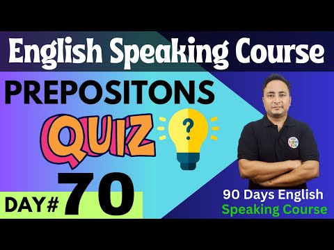 सभी Prepositions एक वीडियो में। English Speaking Course Day 68 All Prepositions in English Grammar