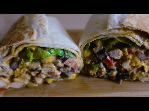 Chicken and Black Bean Burritos - Better than Taco Bell | ChunsBuns