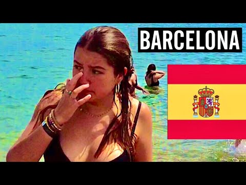 Barcelona Spain - Beach Walking - June 2022 4K Ultra HD