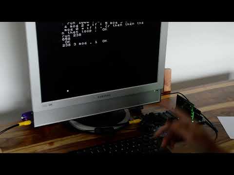 Solving Friday Quiz problem using Forth on Minstrel 4th, Jupiter Ace clone