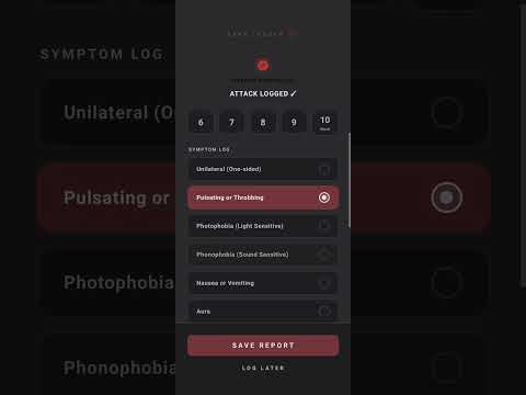 Dark Logger: Migraine Tracker