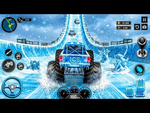 Monster Truck Stunt Racing Gameplay 🚛🔥 Mega Ramps | Car & Truck Games for Kids & Toddlers