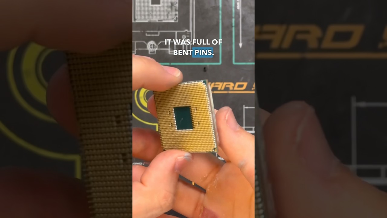 BENT PINS! #pcbuild #pcrepair #computerrepair #gamingpc #tech