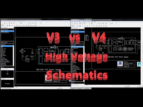 IoT#134 RPTC-Q High Voltage PCB Schematic V3 vs V4 Comparison