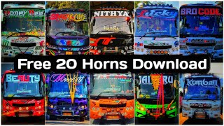 20 Horns For Indonesia Bus Simulator  Free Downloa
