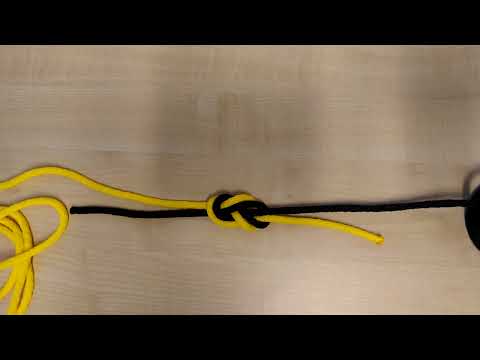 The figure-eight knot as a connecting knot - connecting two ropes very safely