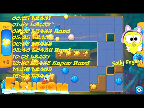 Fishdom level 2431 to 2440