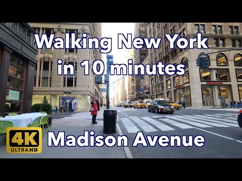 【4K】Walking New York #114 | Madison Avenue | From 42nd to 33rd St | Midtown Manhattan