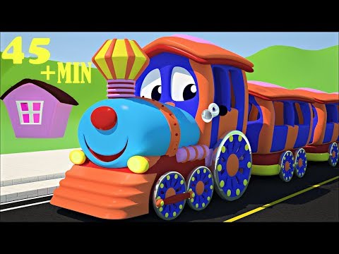 WHEELS ON THE TRAIN GO ROUND AND ROUND NURSERY RHYME PLUS MANY MORE KIDS SONGS FROM SMARTBABYSONGS Video