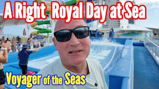 Right Royal Sea Day on Voyager of the Seas Cruise - Flowrider, Mini Golf, Subsoccer