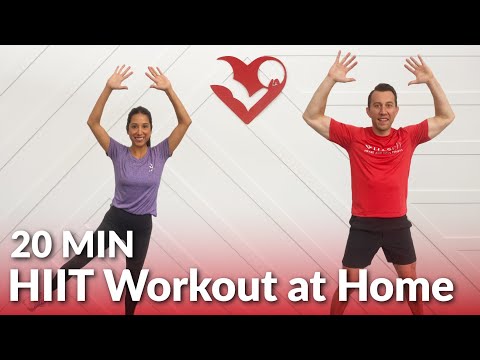 20 Minute HIIT Workout at Home No Repeat - 20 Min Full Body HIIT Cardio Workouts for Fat Loss