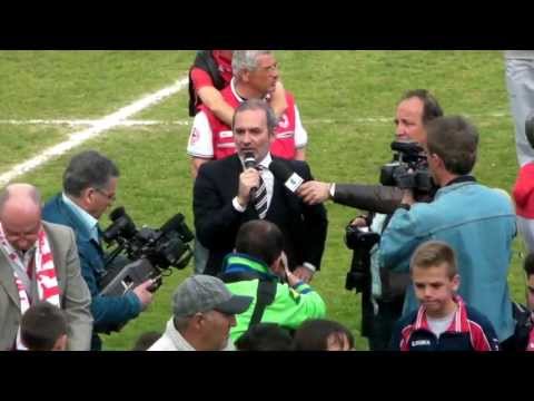 Sulmona, festa Serie D - discorso dirigente Sulmona Calcio