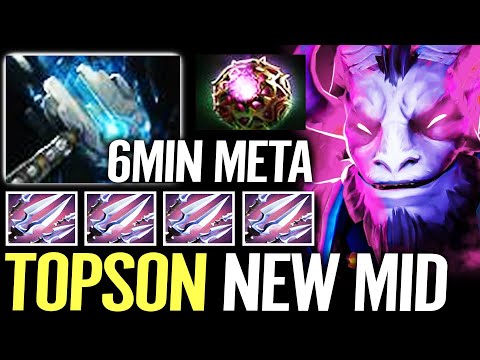 🔥 TOPSON Riki MID 6min METEOR HAMMER Meta — Octarine + Manta Non-stop Tricks of the Trade Dota 2 Pro