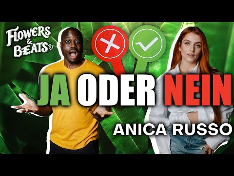 Grün ✅ oder Rot ❌? Anica Russo stellt sich Freds kniffligen Fragen im Ja/Nein-Game | Flowers & Beats
