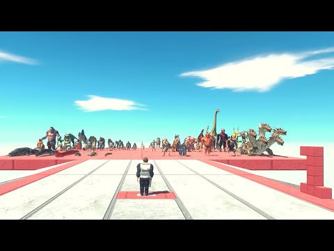 All Units Slow Mo Test [Without Flying Units] ARBS | Animal Revolt Battle Simulator