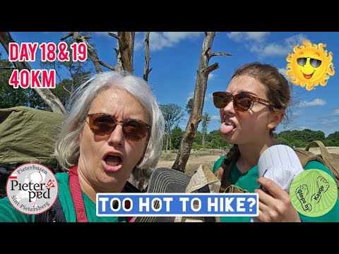 Hiking 2 sunny days on the Pieterpad | Too hot to hike? | Ommen - Coevorden #Pieterpad
