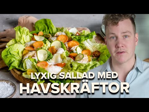 Thomas Sjögrens bästa recept till helgmiddagen – lyxig sallad med kokta havskräftor