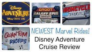 NEW Marvel Rides! Nerdy Trip on Disney Adventure Inaugural Cruise Line Sailing! Vlog & Harsh Review 