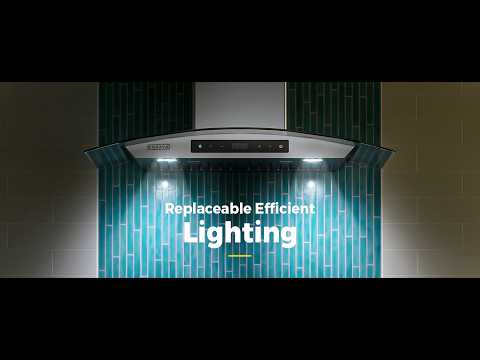 Empava Wall Mount Range Hood 30 Inch, Ducted/Ductless Kitchen Exhaust Stove Vent with Modern Style, 400CFM, 3-Speed, Touch Control, Timer, LED Lights, Stainless Steel (Charcoal-Filter Sold Separately) video review thumbnail