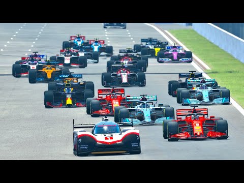 F1 2020 Cars vs Porsche 919 EVO at Spa