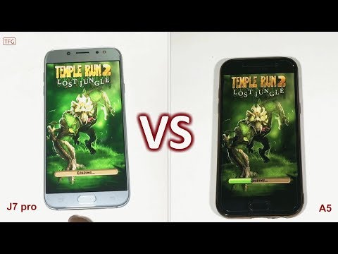 Samsung Galaxy J7 Pro Vs Galaxy A5 2017 - Speed Test Comparison (4k)