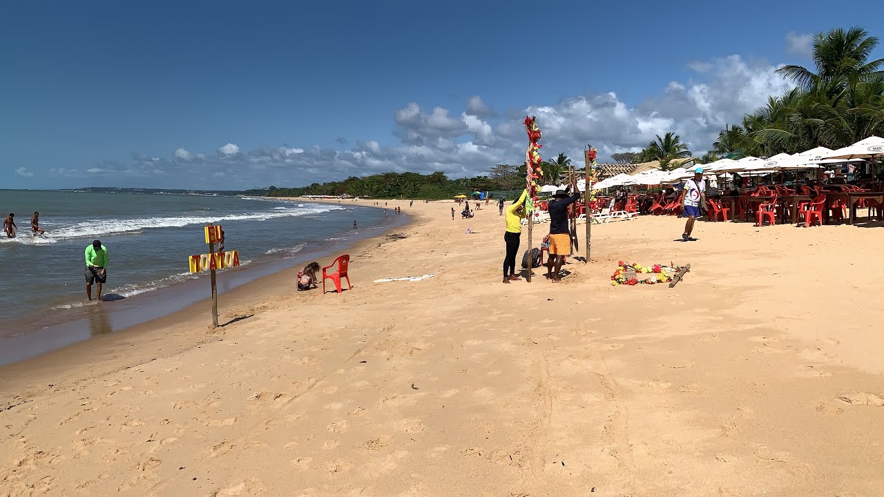 🏖️MOVIMENTO DA PRAIA DE TAPERAPUAN DM PORTO SEGURO NESSE SÁBADO 31/08/2024