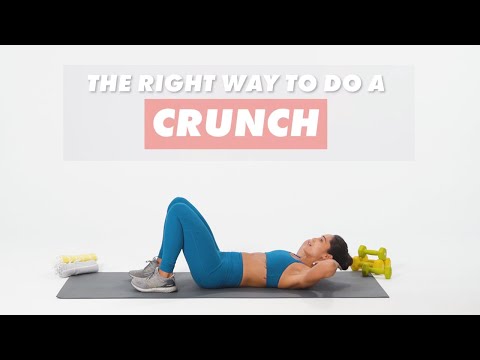 , title : 'How To Do Crunches | The Right Way | Well+Good'