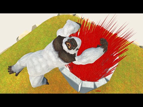 MONSTERS FALL INTO THE PIPE TO GOD ARCHERS - Animal Revolt Battle Simulator