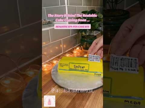 Realistic Cakes: Real or Fake? Epi-Pen Cake 🍰👀 #Hyperrealistic #Cake #Art