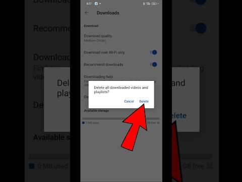 How to delete downloaded videos and playlist on YouTube | Delete All Videos in YouTube #viral