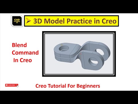 Creo modelling exercises Tutorial for beginners | creo practice tutorial