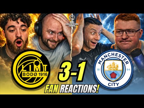 Manchester City HUMILIATED Fans React to Bodo Glimt 3-1 Manchester City | Champions League Reactions