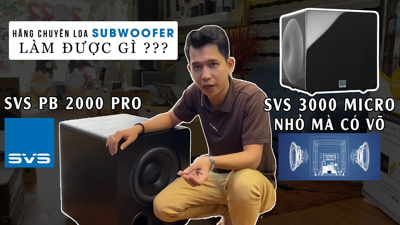 video Loa subwoofer SVS 3000 Micro chính hãng 0