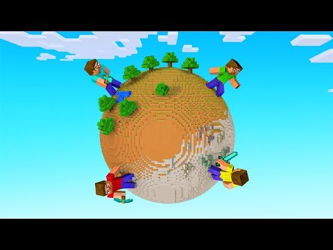 The WHOLE MAP on ONE PLANET (minecraft)