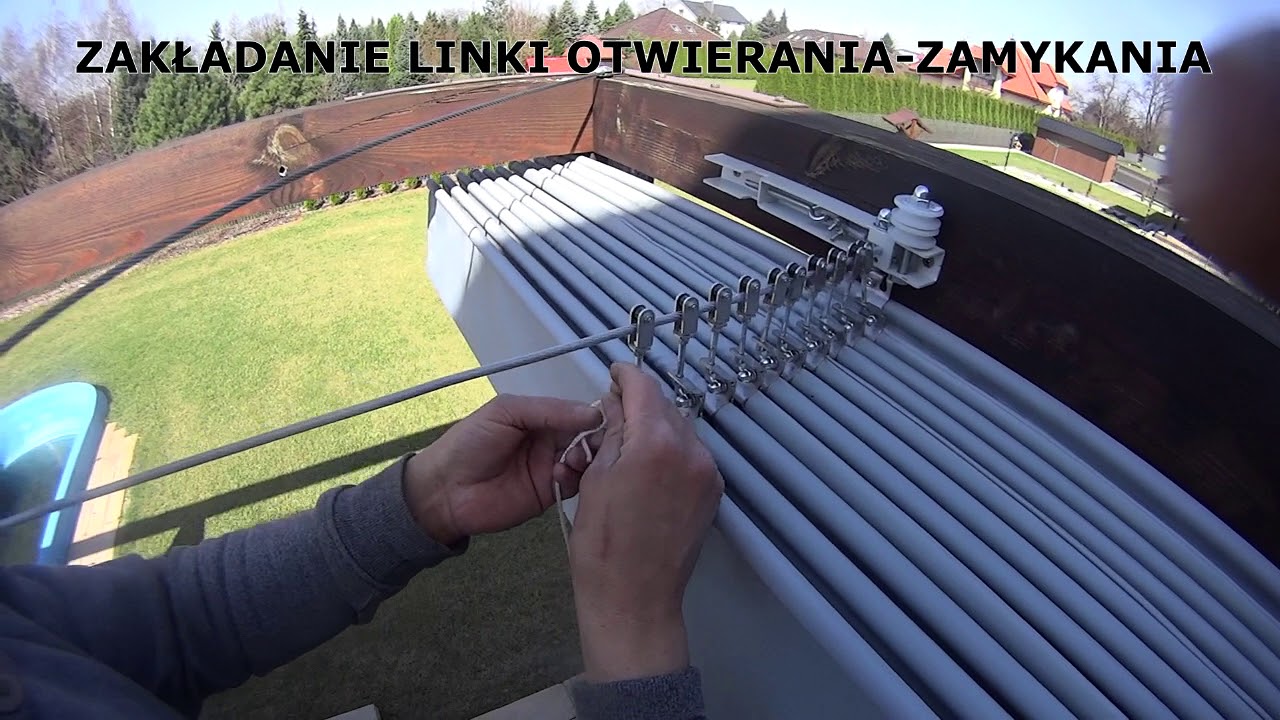 ROLETA RZYMSKA POZIOMA NA TARAS ECOWIND - MONTAŻ