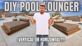 DIY Outdoor Daybed / Pool Loungers. Short vs Long Slats.