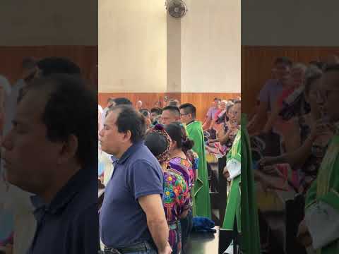 Bienvenida al Padre Valerio Uz en #Coatepeque donde continuará su misión pastoral