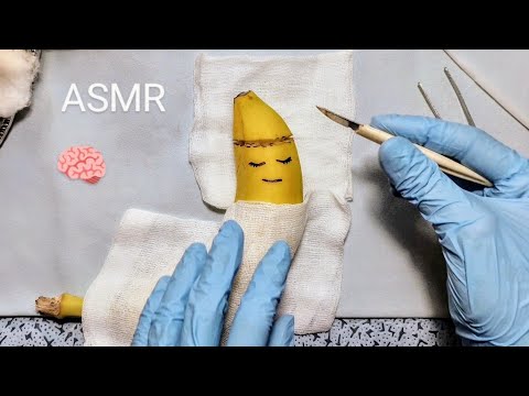 ASMR Banana Brain Surgery | Realistic, Relaxing, Satisfying