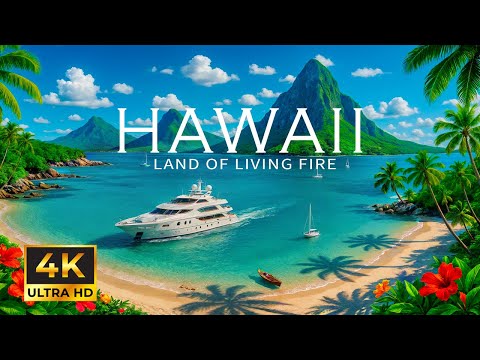 Hawaii 4K | Most Beautiful Islands From Above With Deep House Chill Music