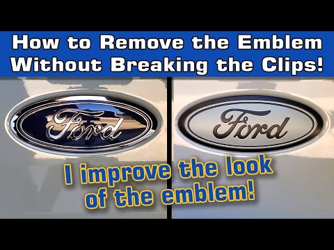 Bronco Rear Tailgate Ford Oval Emblem Removal and Painting