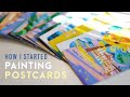 Painting postcards | A record of the beauty around me