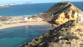 preview picture of video 'Panoramic views Cala Cocedores, Águilas. Christmas day 2011'
