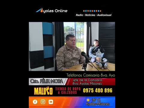 Entrevista con el Crío. Félix Mora, Jefe de la Comisaría 8va. de Ayolas-Misiones.