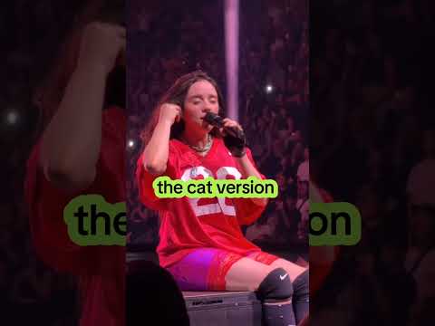 When Billie Eilish performed the Meow Meow during her new tour!!#shorts  #concert