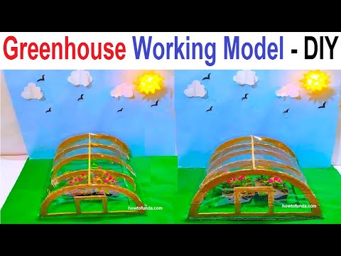 greenhouse working model 3d agriculture innovative new design science project howtofunda