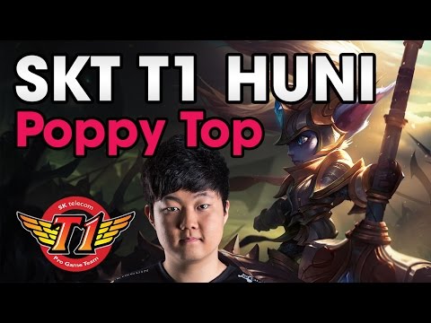 Highlights - SKT T1 Huni Poppy vs Camille TOP Ranked Challenger Korea