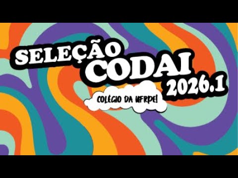 Sorteio Público 12/12 às 14h | Seleção CODAI 2026.1