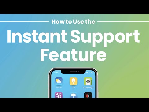 Using Instant Support in the App