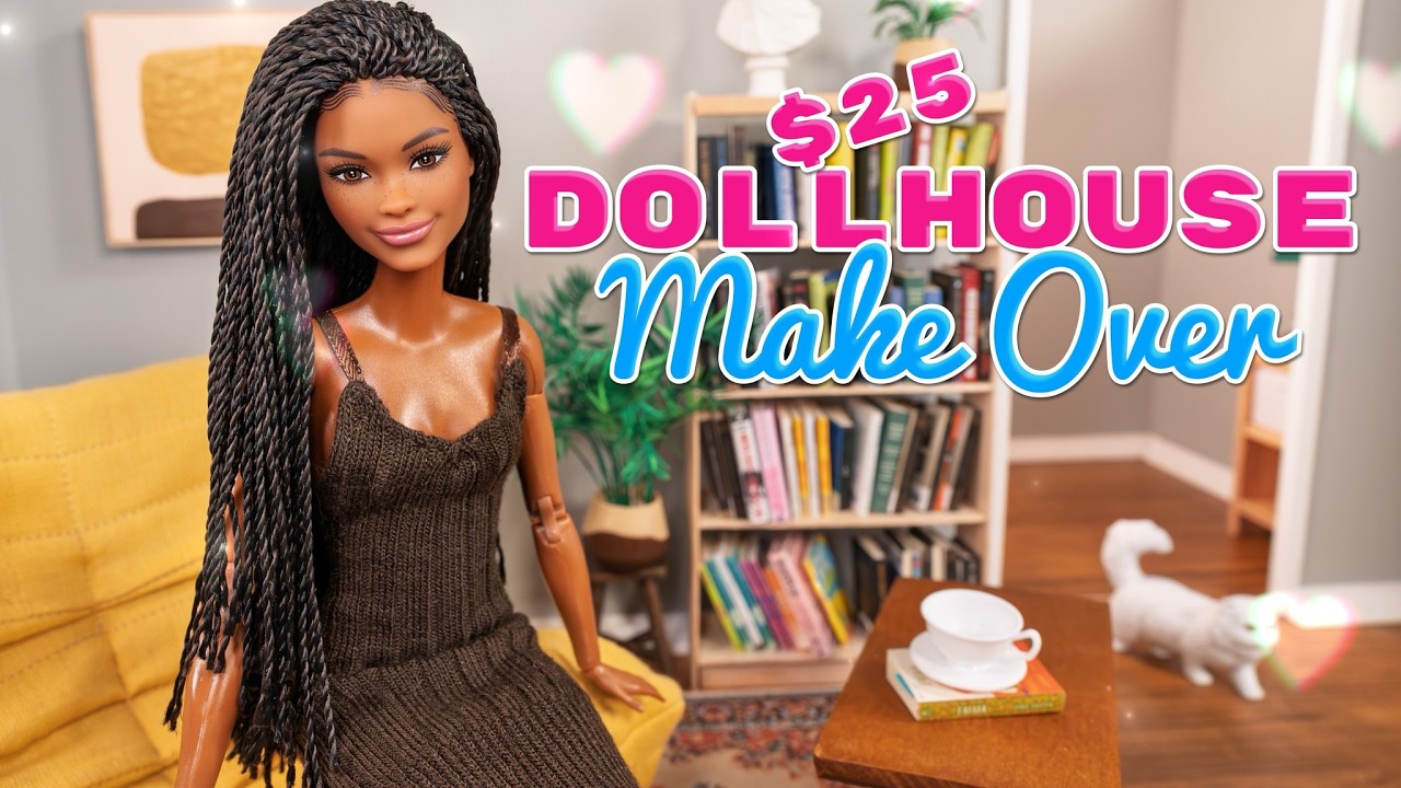 Five Below $25 Dollhouse Makeover to Display Mini Brands : Cutting It Into Stackable Rooms